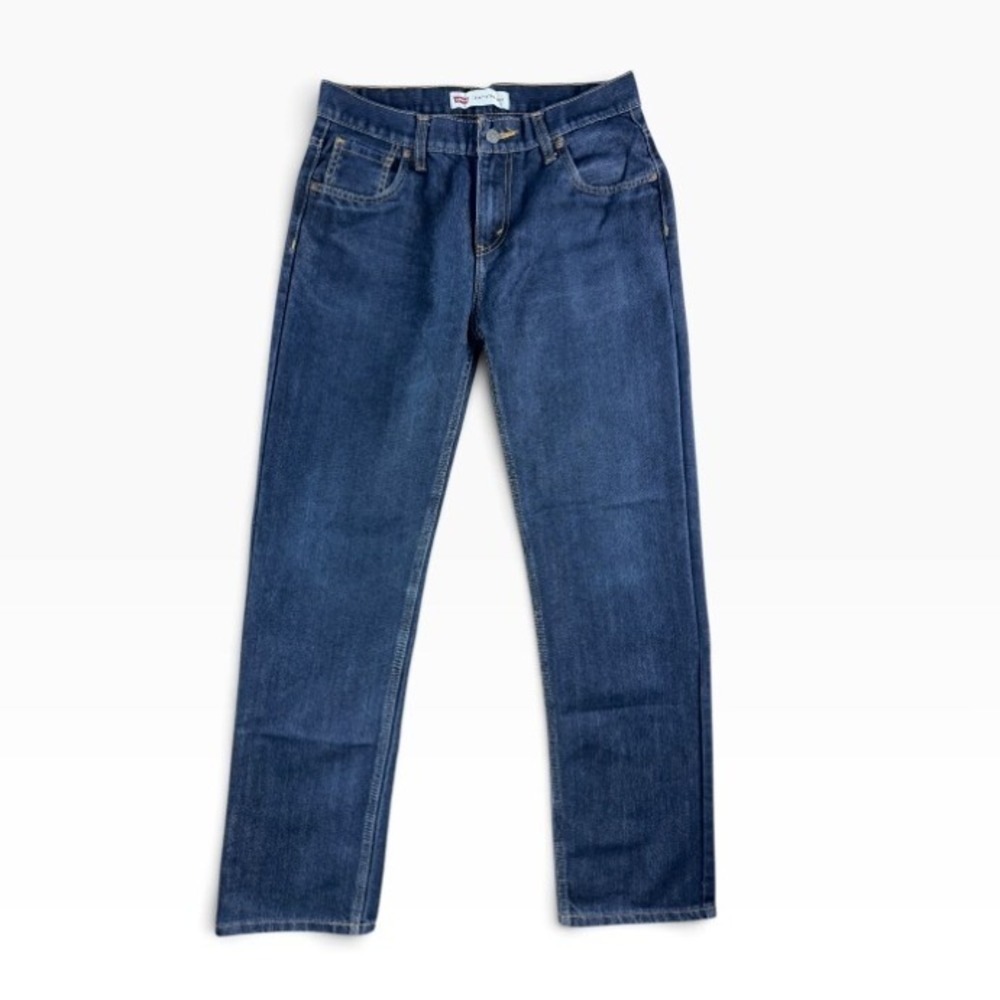 Levi's 514 Straight Fit Boys Jeans 20 Reg W30 L30 Dark Wash Blue Denim Kidcore